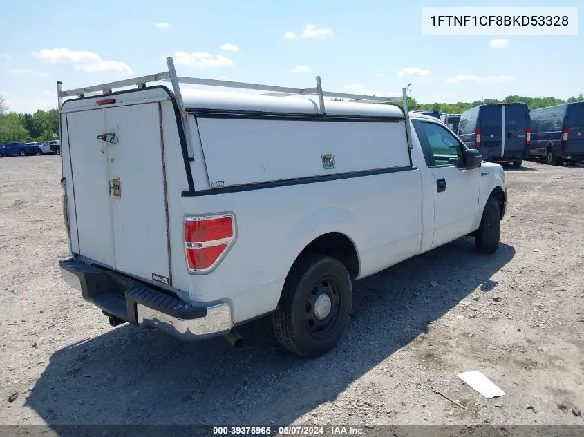 2011 Ford F-150 Xl VIN: 1FTNF1CF8BKD53328 Lot: 39375965