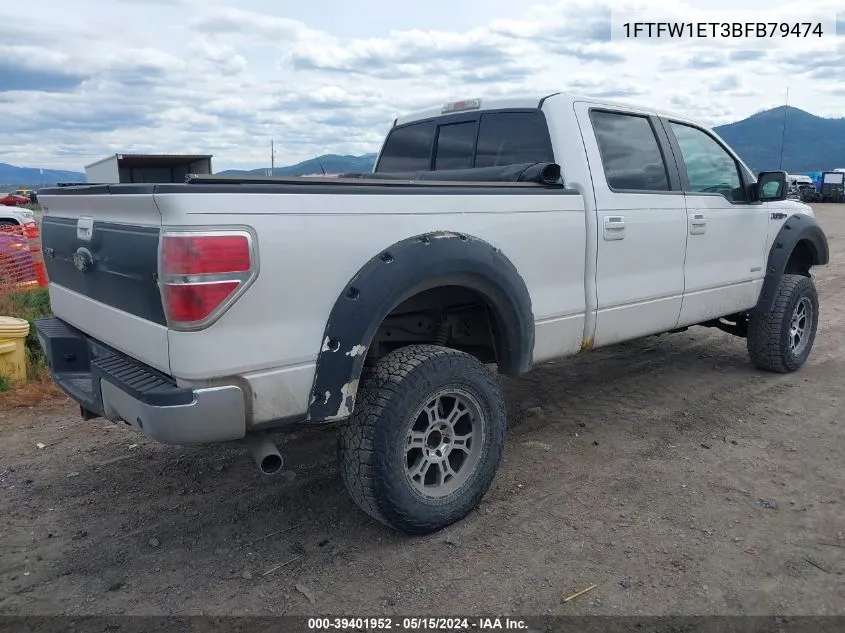 1FTFW1ET3BFB79474 2011 Ford F-150 Lariat