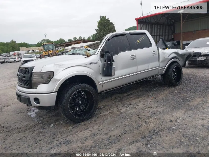 1FTFW1E61BFA46805 2011 Ford F-150 Platinum