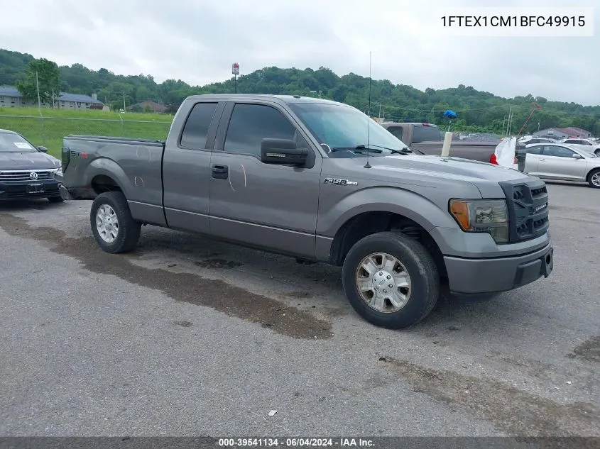 2011 Ford F-150 Stx VIN: 1FTEX1CM1BFC49915 Lot: 39541134