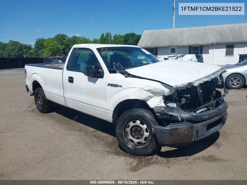 2011 Ford F-150 Xl VIN: 1FTMF1CM2BKE21522 Lot: 39599605