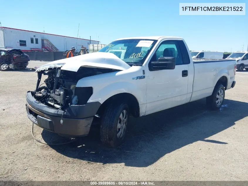 2011 Ford F-150 Xl VIN: 1FTMF1CM2BKE21522 Lot: 39599605