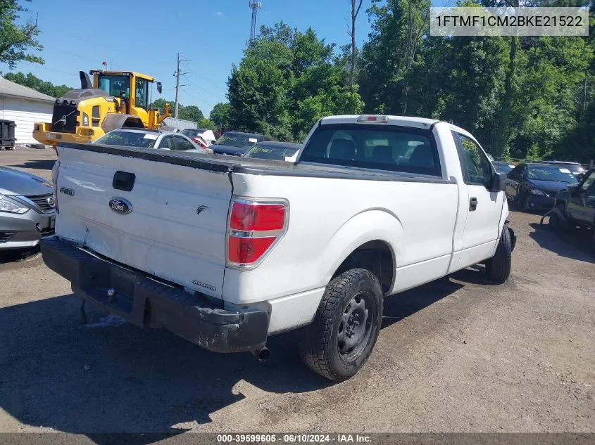 2011 Ford F-150 Xl VIN: 1FTMF1CM2BKE21522 Lot: 39599605