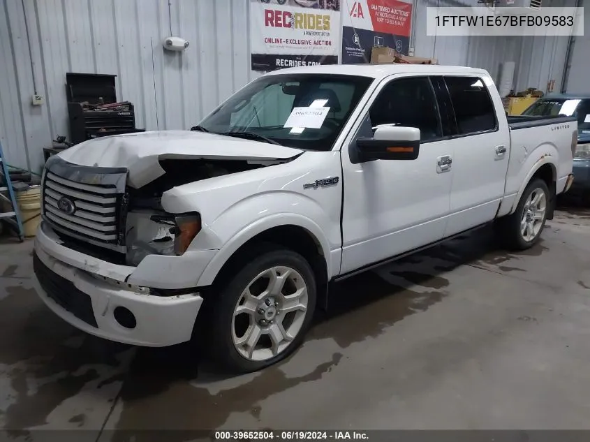 1FTFW1E67BFB09583 2011 Ford F-150 Lariat Limited