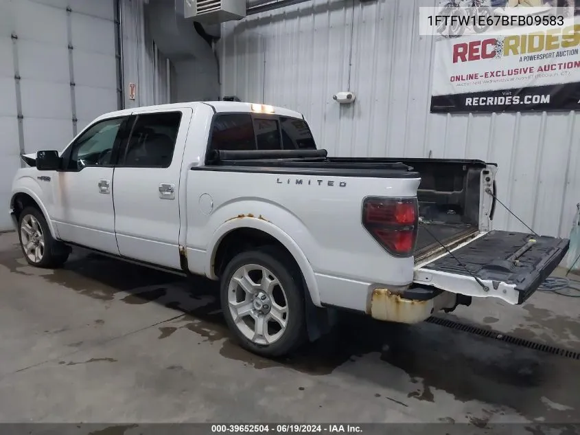 1FTFW1E67BFB09583 2011 Ford F-150 Lariat Limited