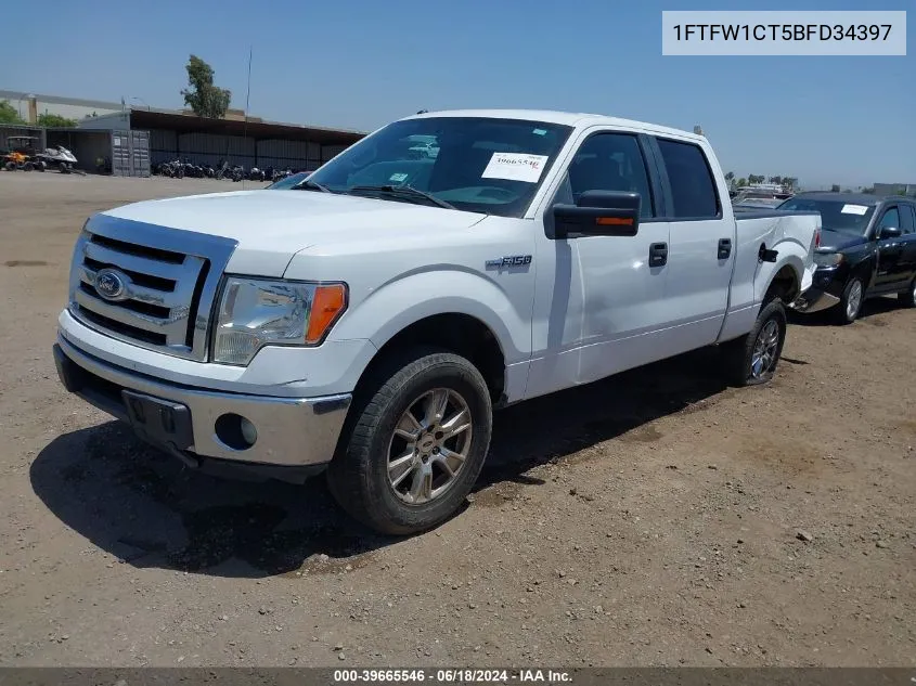 1FTFW1CT5BFD34397 2011 Ford F-150 Xlt