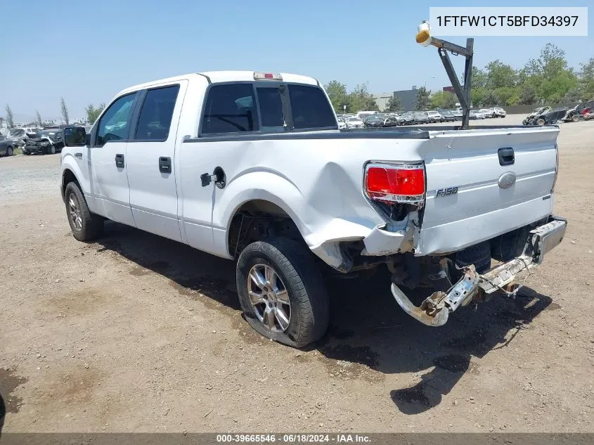 2011 Ford F-150 Xlt VIN: 1FTFW1CT5BFD34397 Lot: 39665546