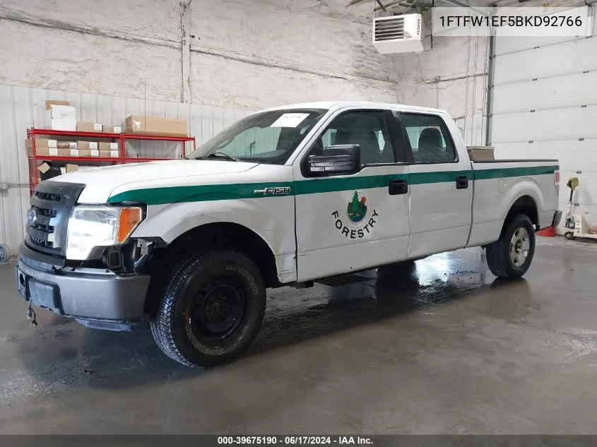 2011 Ford F-150 Xl VIN: 1FTFW1EF5BKD92766 Lot: 39675190