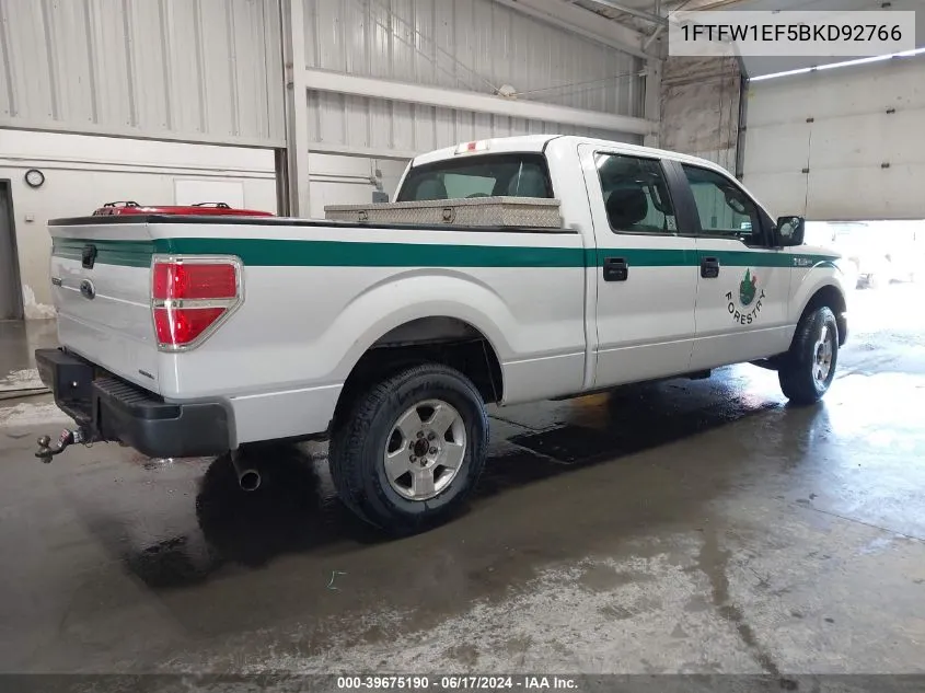 1FTFW1EF5BKD92766 2011 Ford F-150 Xl