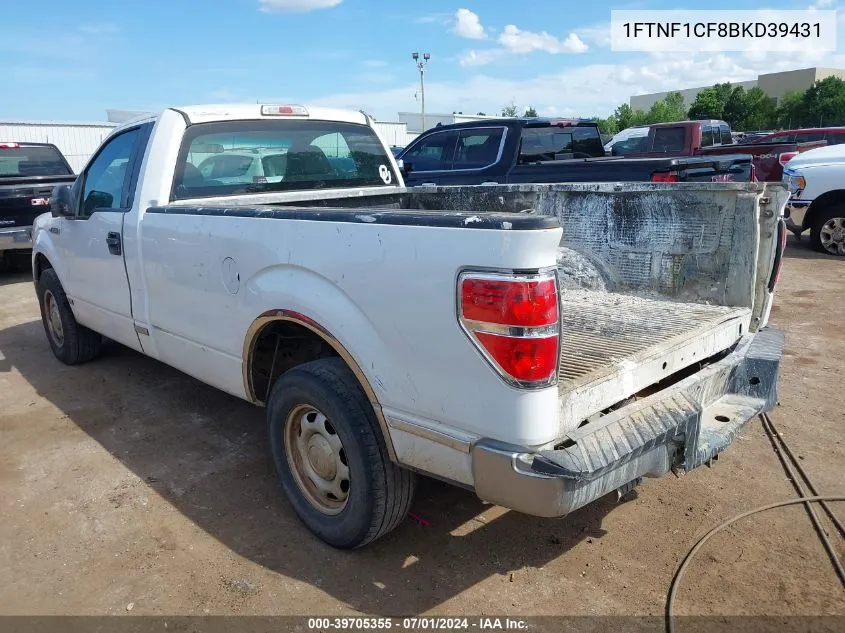 1FTNF1CF8BKD39431 2011 Ford F-150 Xl