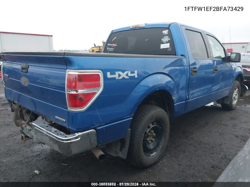 1FTFW1EF2BFA73429 2011 Ford F-150 Xlt