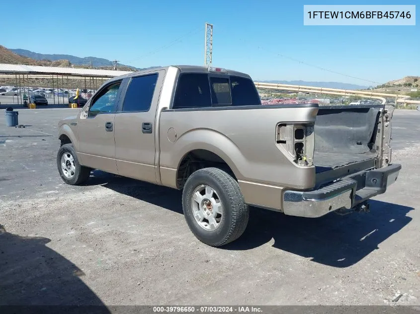 2011 Ford F-150 Xlt VIN: 1FTEW1CM6BFB45746 Lot: 39796650