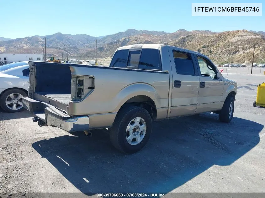 1FTEW1CM6BFB45746 2011 Ford F-150 Xlt