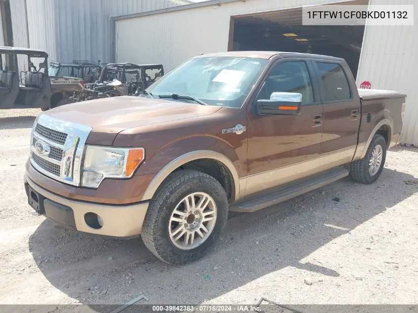 2011 Ford F-150 King Ranch VIN: 1FTFW1CF0BKD01132 Lot: 39842383