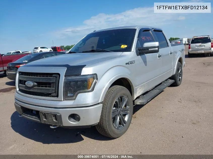 2011 Ford F-150 Lariat VIN: 1FTFW1ETXBFD12134 Lot: 39874051