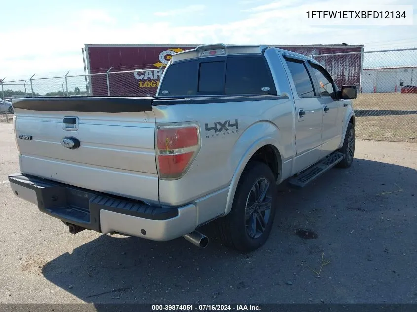 2011 Ford F-150 Lariat VIN: 1FTFW1ETXBFD12134 Lot: 39874051