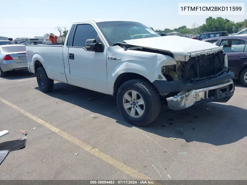 1FTMF1CM2BKD11599 2011 Ford F-150 Xl