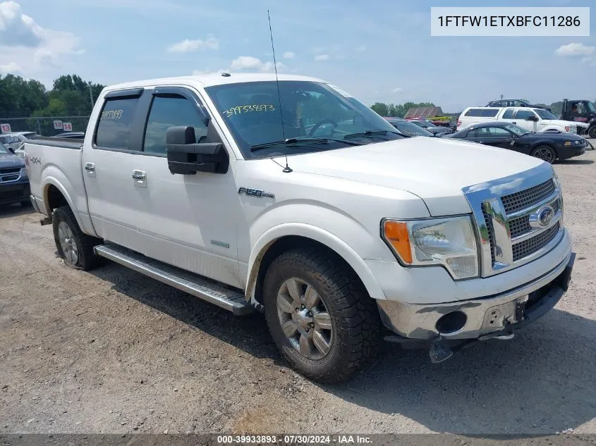 2011 Ford F-150 Lariat VIN: 1FTFW1ETXBFC11286 Lot: 40813425