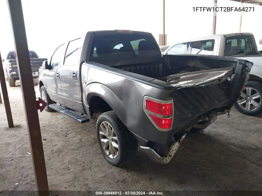 1FTFW1CT2BFA64271 2011 Ford F-150 Xlt