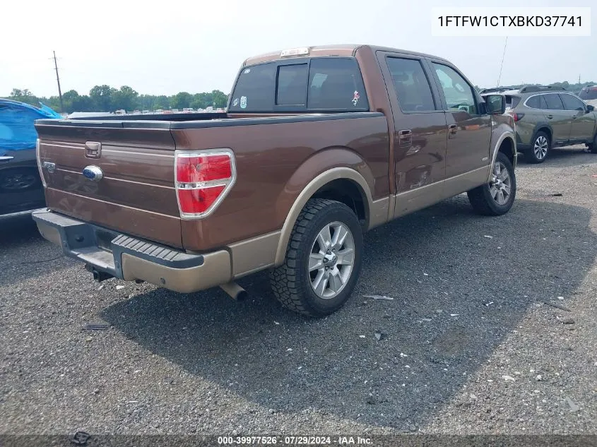 1FTFW1CTXBKD37741 2011 Ford F-150 Lariat