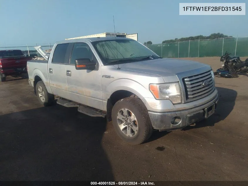 2011 Ford F-150 Xlt VIN: 1FTFW1EF2BFD31545 Lot: 40001525