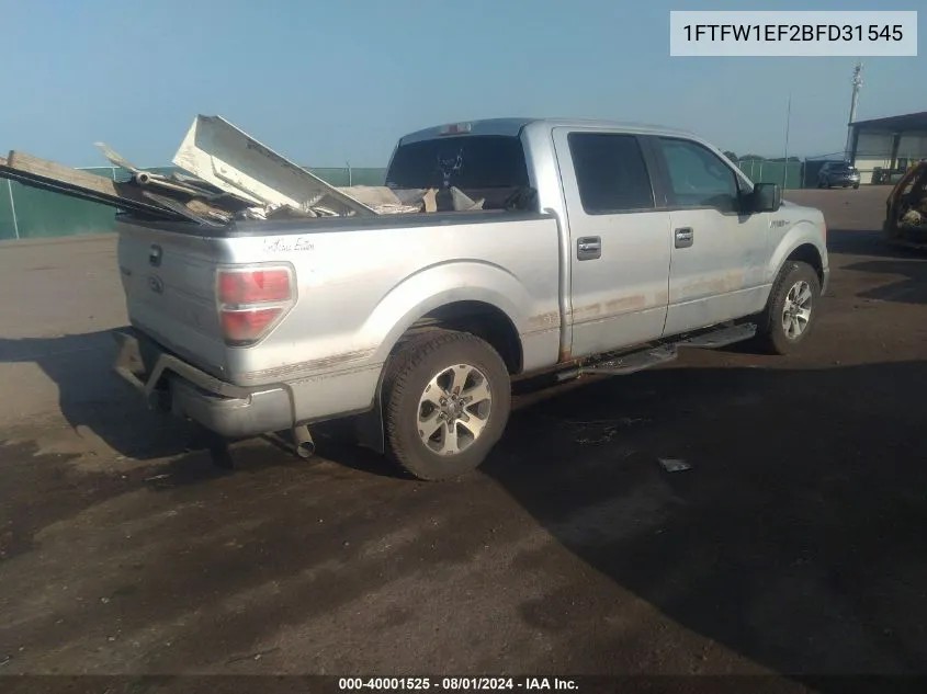 1FTFW1EF2BFD31545 2011 Ford F-150 Xlt