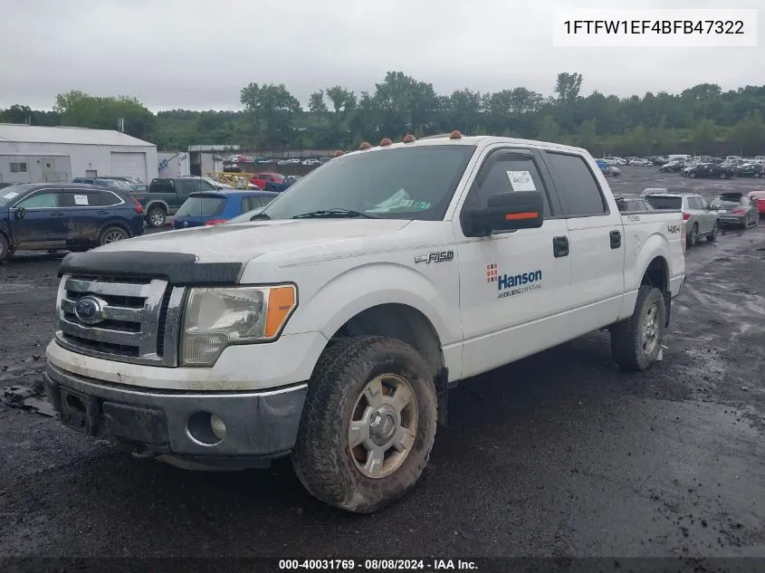 2011 Ford F-150 Xlt VIN: 1FTFW1EF4BFB47322 Lot: 40031769