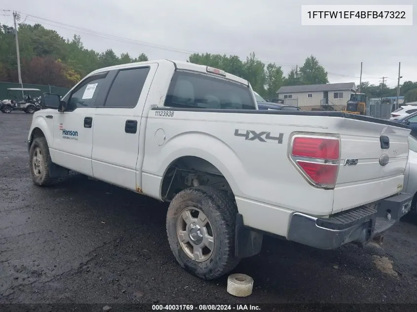 1FTFW1EF4BFB47322 2011 Ford F-150 Xlt