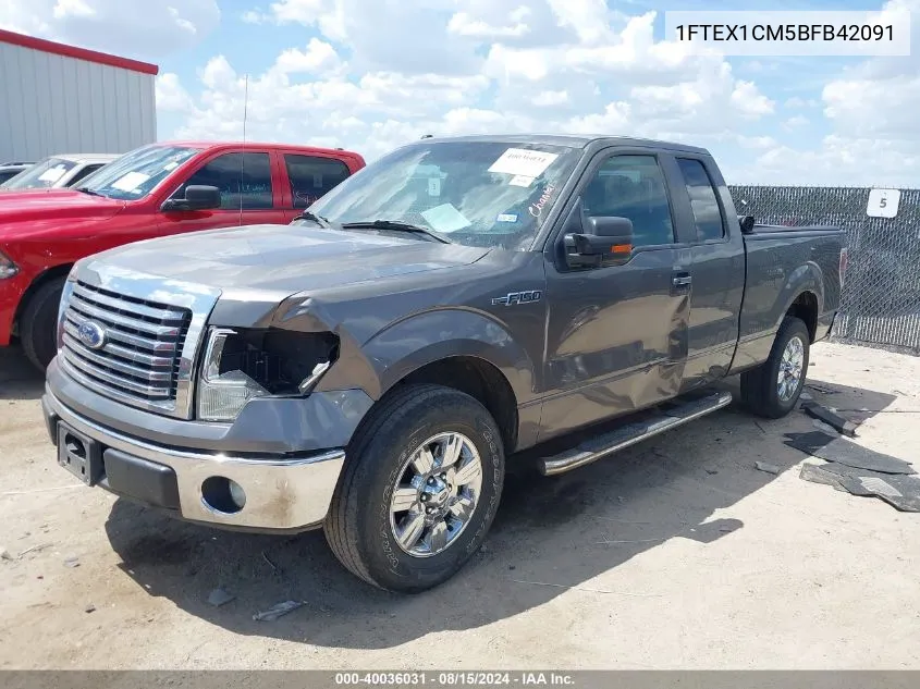 2011 Ford F-150 Xlt VIN: 1FTEX1CM5BFB42091 Lot: 40036031