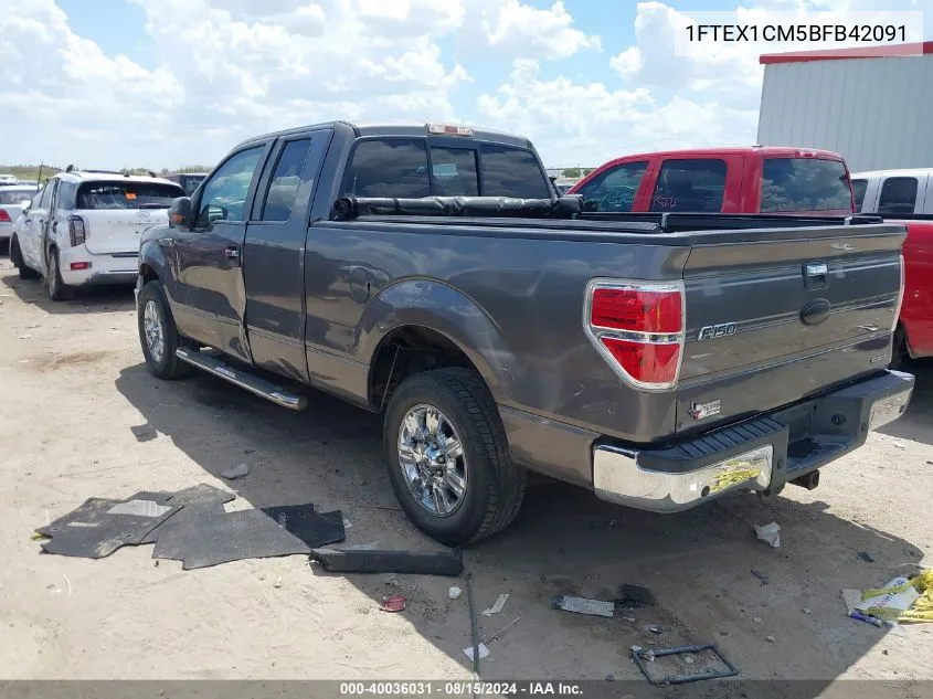 2011 Ford F-150 Xlt VIN: 1FTEX1CM5BFB42091 Lot: 40036031