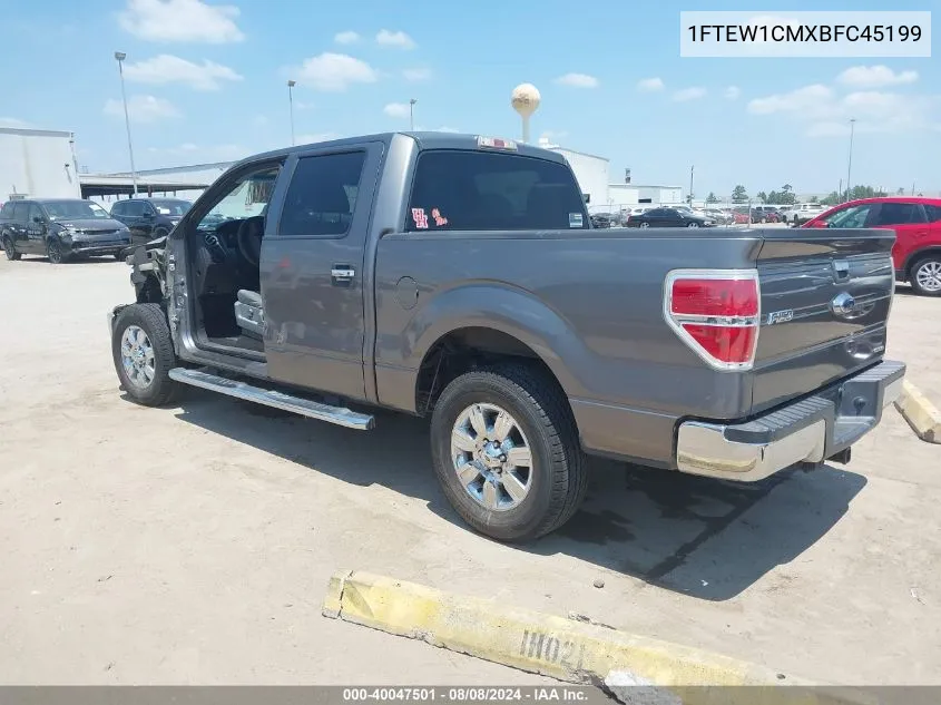 1FTEW1CMXBFC45199 2011 Ford F-150 Xlt