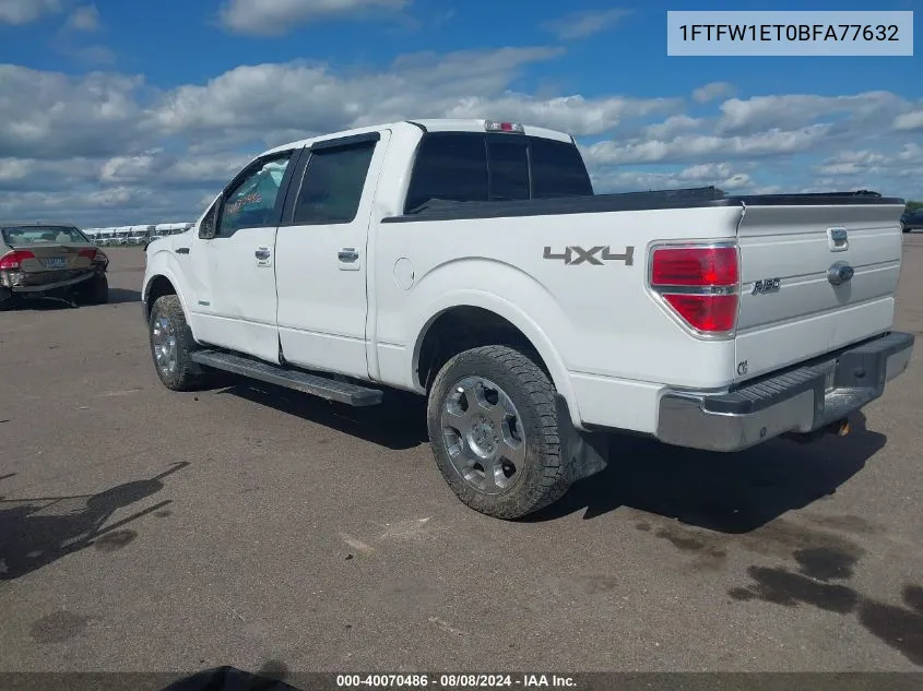 1FTFW1ET0BFA77632 2011 Ford F-150 Lariat