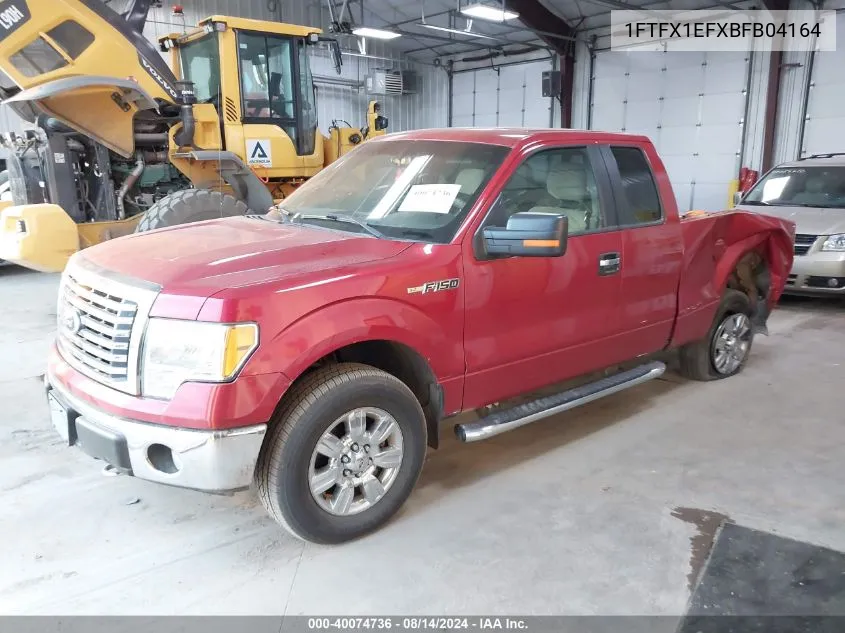 2011 Ford F-150 Xlt VIN: 1FTFX1EFXBFB04164 Lot: 40074736