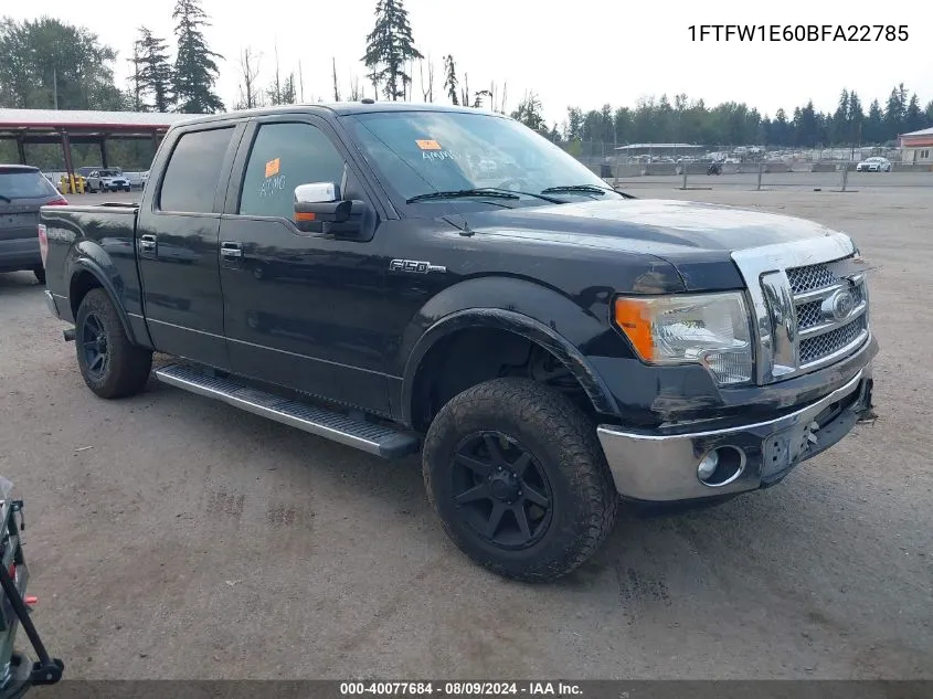 1FTFW1E60BFA22785 2011 Ford F-150 Lariat