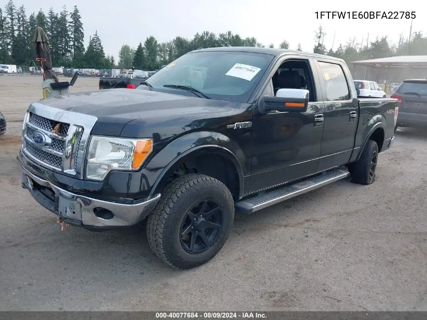 1FTFW1E60BFA22785 2011 Ford F-150 Lariat