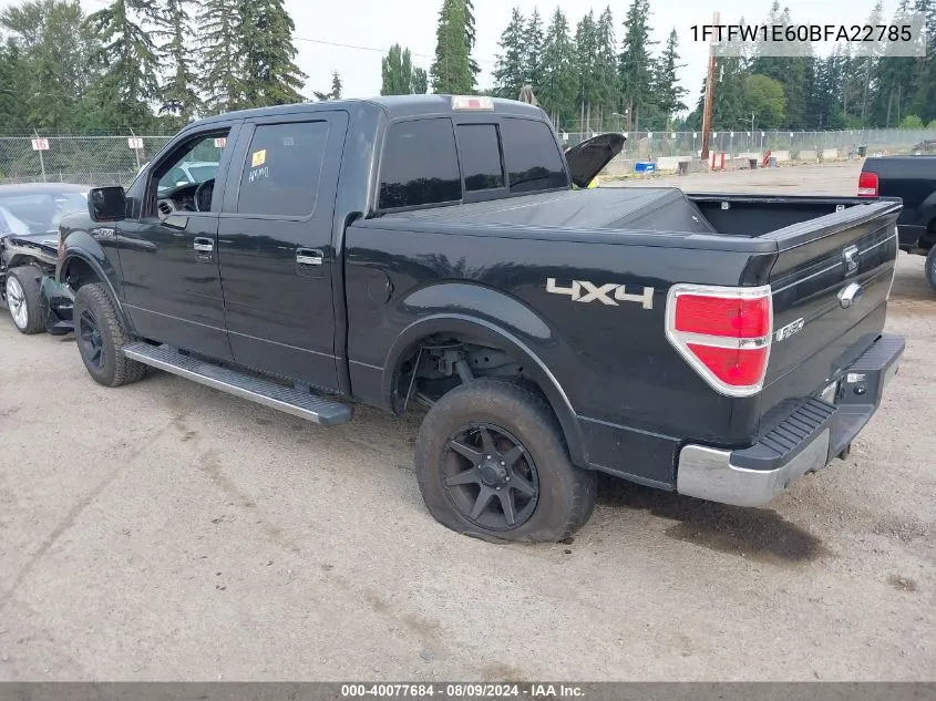 1FTFW1E60BFA22785 2011 Ford F-150 Lariat