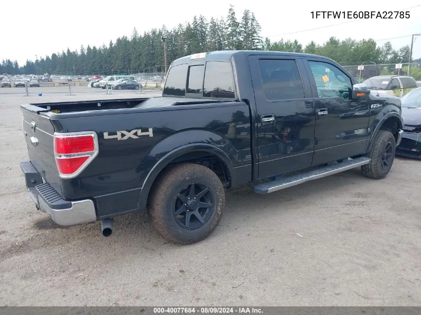 1FTFW1E60BFA22785 2011 Ford F-150 Lariat