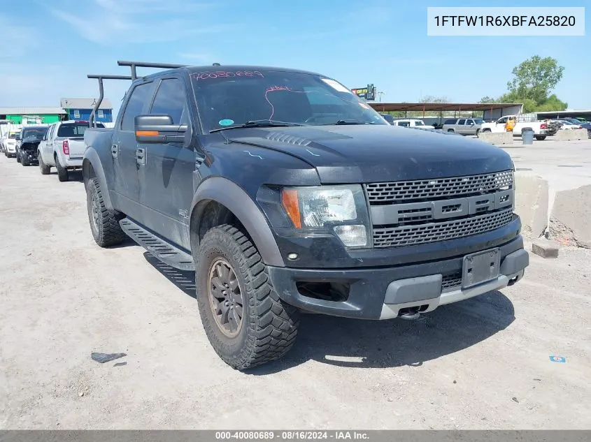 1FTFW1R6XBFA25820 2011 Ford F-150 Svt Raptor