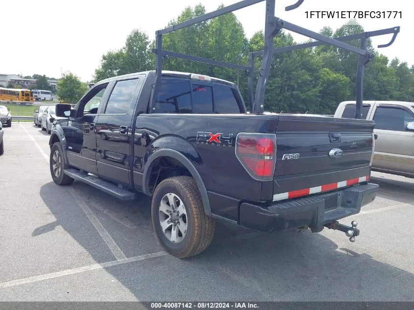 2011 Ford F-150 Fx4 VIN: 1FTFW1ET7BFC31771 Lot: 40087142