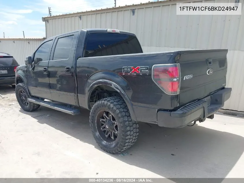 1FTFW1CF6BKD24947 2011 Ford F-150 Fx2