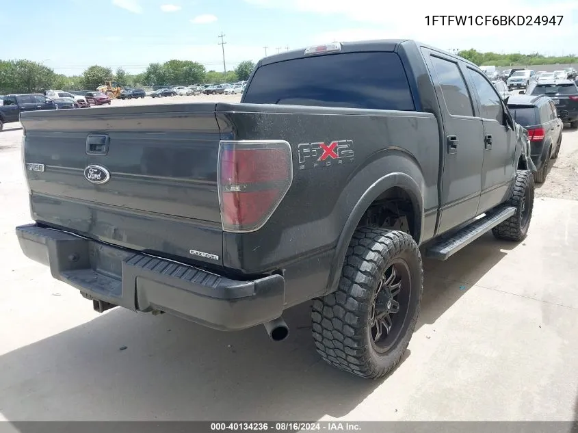 1FTFW1CF6BKD24947 2011 Ford F-150 Fx2