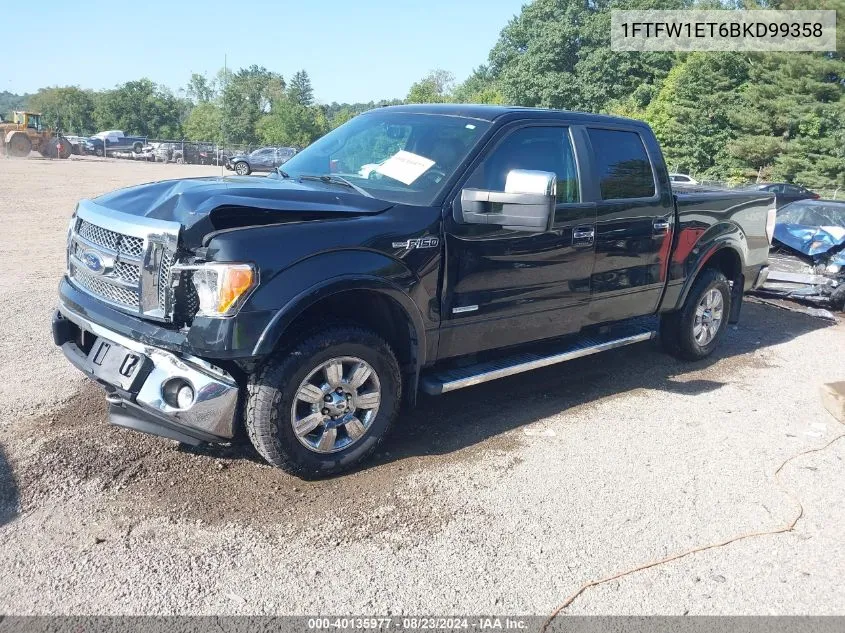 2011 Ford F-150 Lariat VIN: 1FTFW1ET6BKD99358 Lot: 40135977