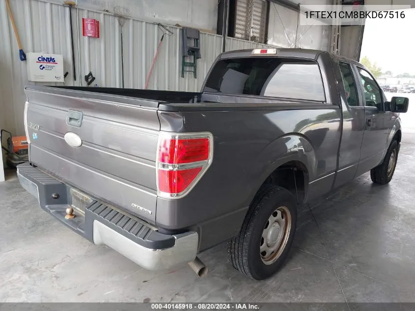 1FTEX1CM8BKD67516 2011 Ford F-150 Xl