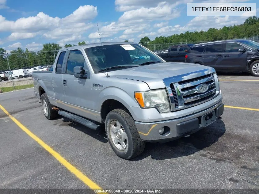 2011 Ford F-150 Xlt VIN: 1FTFX1EF6BFC86803 Lot: 40155840