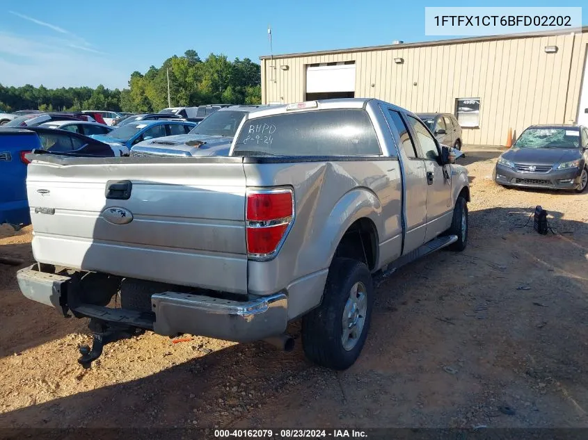 2011 Ford F-150 Xlt VIN: 1FTFX1CT6BFD02202 Lot: 40162079