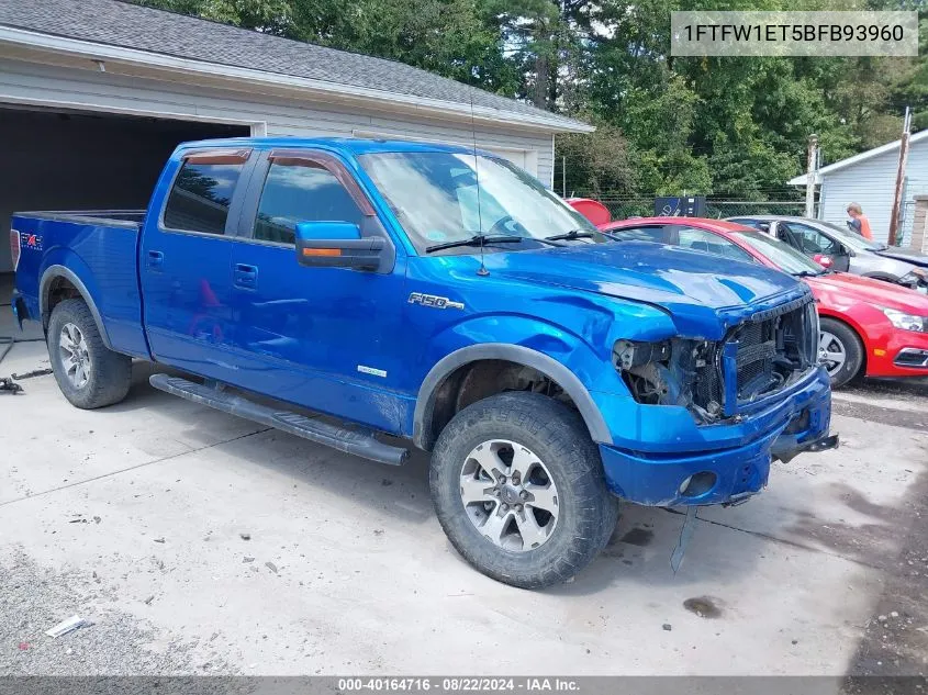 1FTFW1ET5BFB93960 2011 Ford F-150 Fx4