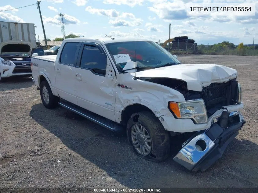 2011 Ford F-150 Lariat VIN: 1FTFW1ET4BFD35554 Lot: 40169432