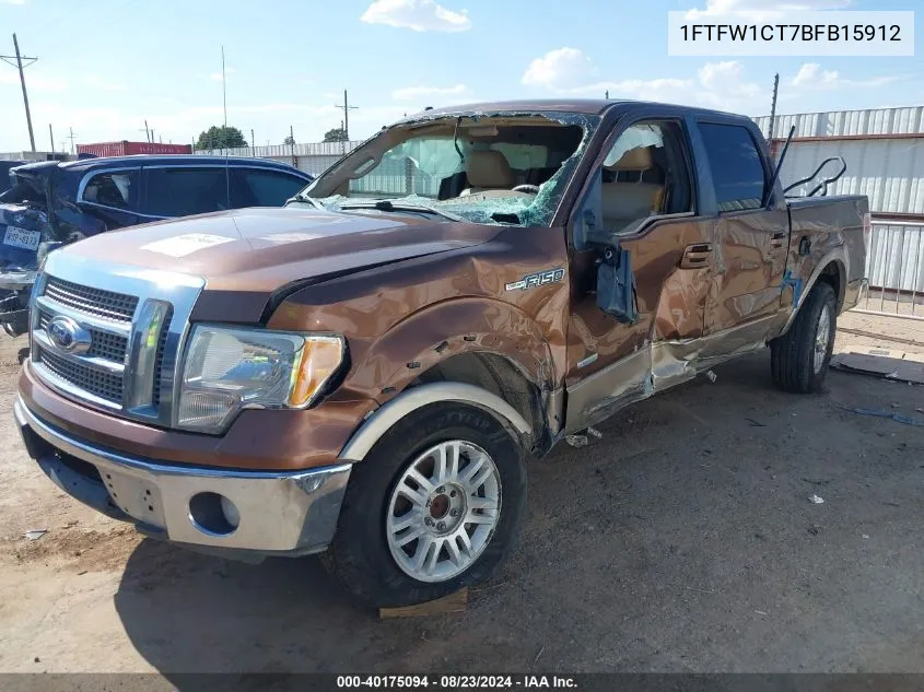 1FTFW1CT7BFB15912 2011 Ford F-150 Lariat