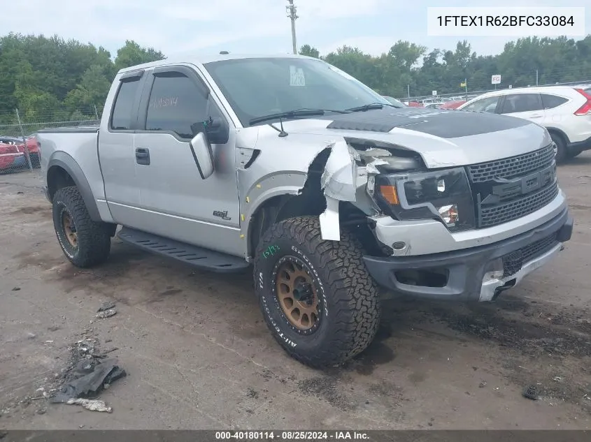 2011 Ford F-150 Svt Raptor VIN: 1FTEX1R62BFC33084 Lot: 40180114