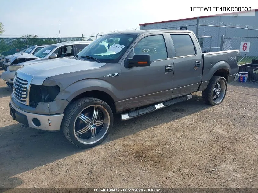 1FTFW1EF4BKD30503 2011 Ford F-150 Xlt